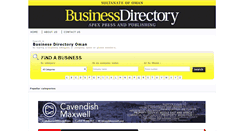 Desktop Screenshot of businessdirectoryoman.com