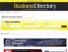 Tablet Screenshot of businessdirectoryoman.com